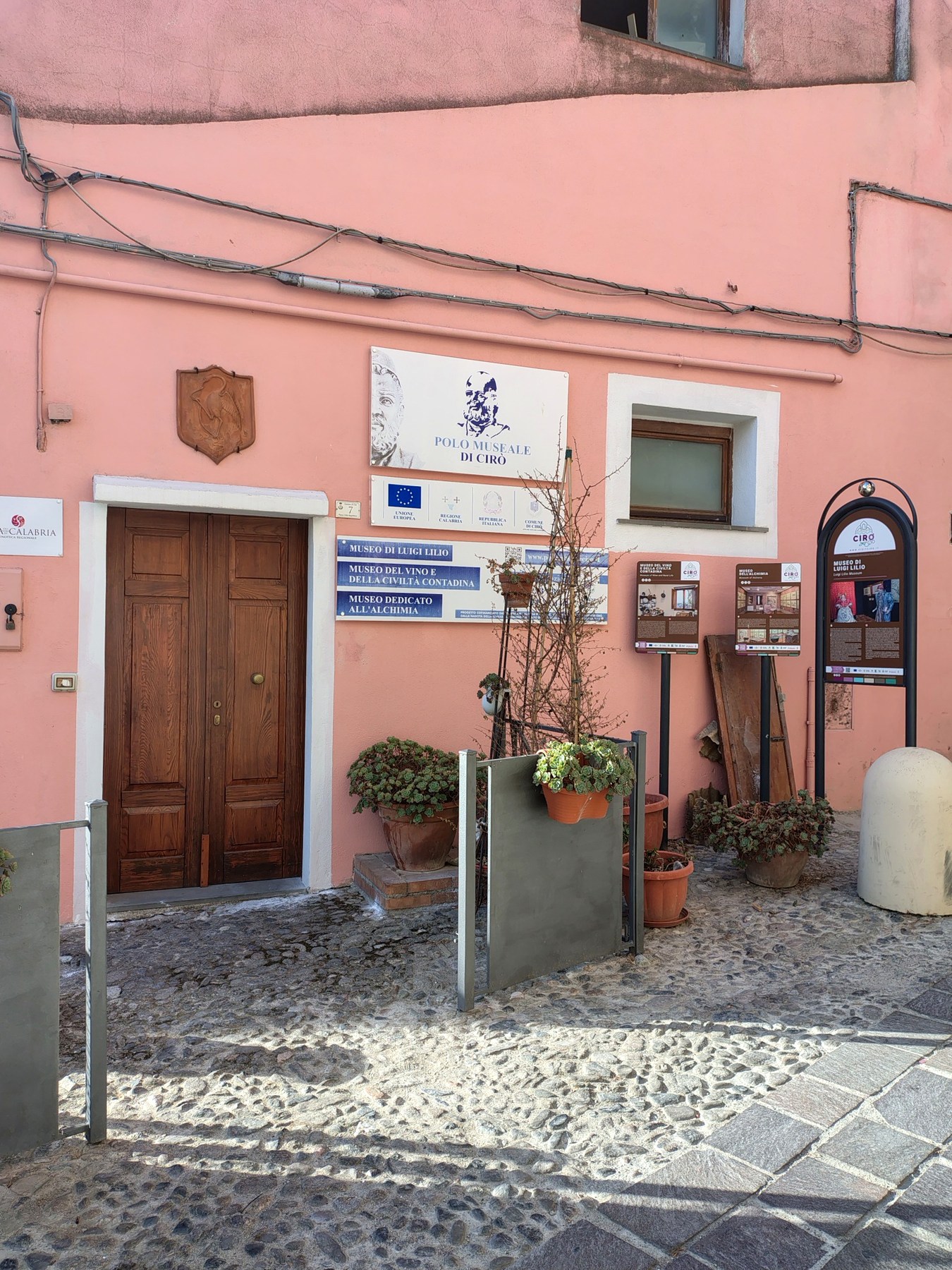 Entrance to the Polo Museale di Cirò